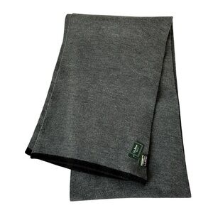 L.L. Bean Unisex Charcoal Heather Gray Scarf, NWT